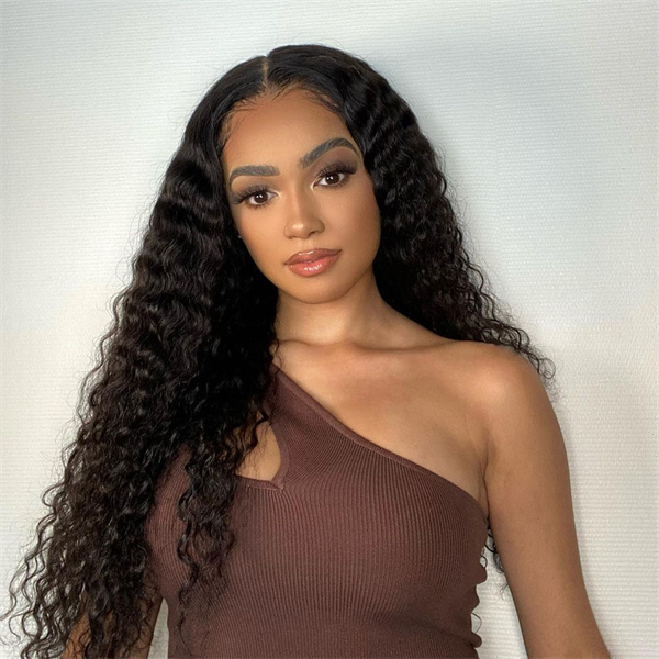 Deep Curly Human Hair Wig 13*6 Lace Front Wig