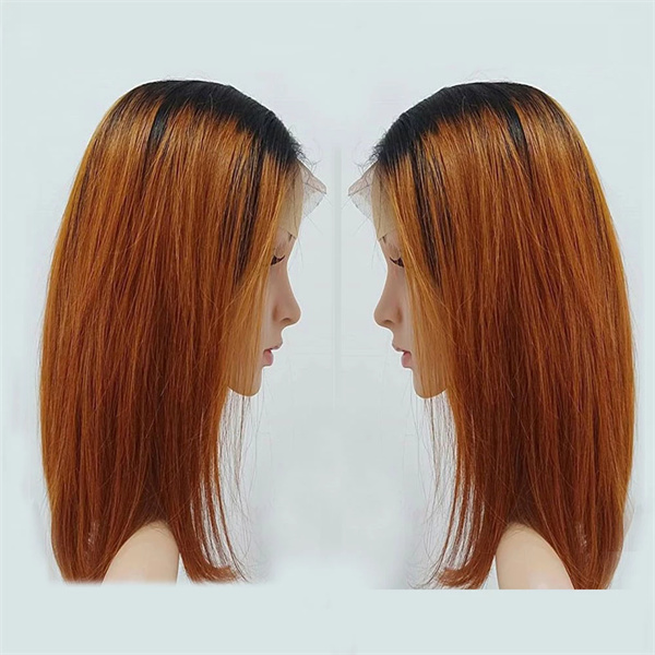 Ombre Ginger Orange  Bob Wigs Short  Straight  Bob Lace Front Wigs