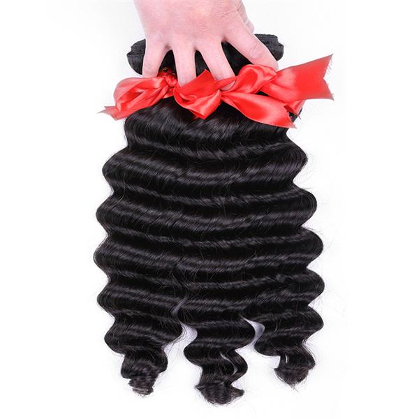 OhMyPretty Loose Deep Wave Virgin Human Hair 3 Bundles