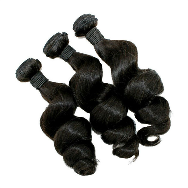 Loose Wave Hair 13*4 Lace Frontal with 3 Bundles