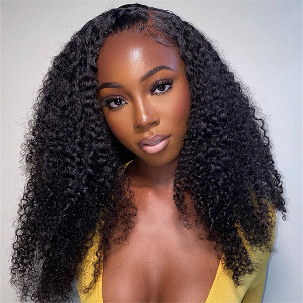 Kinky Curly Human Hair 13*6 Lace Front Wig