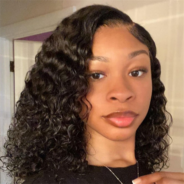 Water Wave Human Hair Wig 5*5 Lace Closure Wig